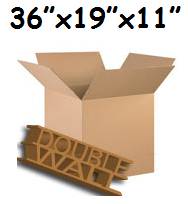 36"x19"x11" Double Wall Boxes